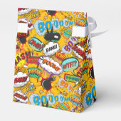 Moderne trendy stripboek pret huwelijksgunst doos bedankdoosjes (Achterkant)