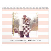 Moderne Trendy Stripes met je foto's Kalender (Hoes)