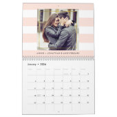 Moderne Trendy Stripes met je foto's Kalender (Jan 2026)