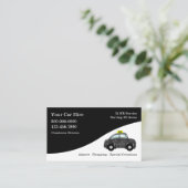 Moderne trendy taxi Visitekaartjes (Staand voorkant)
