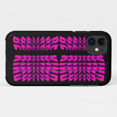 MODERNE TRENDY TEKST WEES AARDIG ROZE TYPOGRAFIE Case-Mate iPhone CASE (Achterkant (horizontaal))