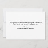 Moderne Trendy Type writer Text Photo Love Bedankt (Achterkant)