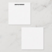 Moderne trendy unieke creatieve minimalist notitiekaartje (Voorkant / Achterkant)