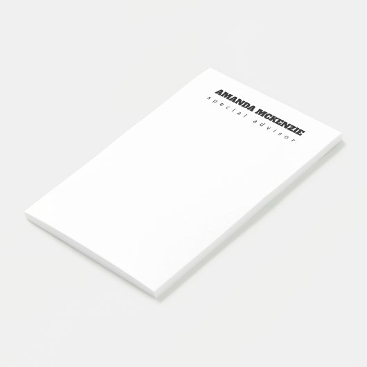 Moderne trendy unieke creatieve minimalist post-it® notes (Schuin)
