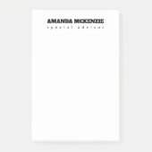 Moderne trendy unieke creatieve minimalist post-it® notes (Voorkant)