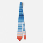 Moderne trendy verjaardagscadeau Klimaatstreep Stropdas (Voorkant)