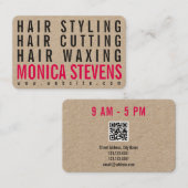 Moderne trendy vetrijke professionele tekstboten visitekaartje (Voorkant / Achterkant)