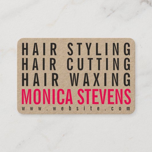 Moderne trendy vetrijke professionele tekstboten visitekaartje (Voorkant)