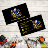 Moderne trendy vibrerende elektricien visitekaartje