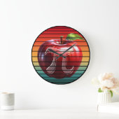 Moderne Trendy Vintage Pi-dag Appelfruit Grote Klok (Huis)