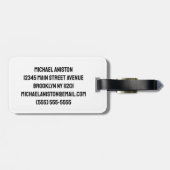 Moderne Trendy Voetbal Personalized Bagagelabel (Achterkant horizontaal)