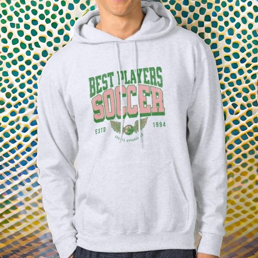 Moderne trendy  Voetbalspeler mannen Hoodie