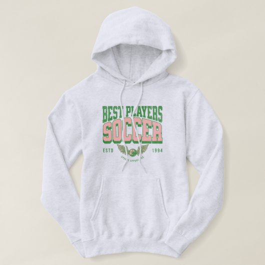 Moderne trendy Voetbalspeler mannen Hoodie (Design voorkant)