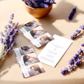 Moderne Trendy Vrouwelijke Meerdere Foto Layout Visitekaartje