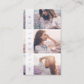 Moderne Trendy Vrouwelijke Meerdere Foto Layout Visitekaartje (Voorkant)