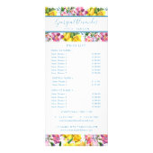 Moderne Trendy Watercolor Bloem Zakkaart Reclamekaart (Voorkant)