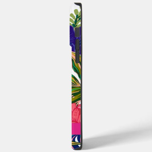 Moderne trendy waterverf bloemenroze Case-Mate iPhone case (Achterkant / Links)