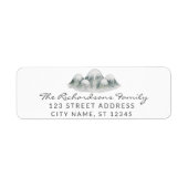 Moderne trendy Waterverf Etiket (Voorkant)