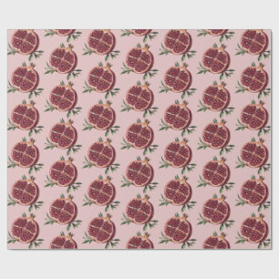Moderne trendy waterverf Fruit Granaatappel Cadeaupapier