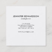 Moderne trendy waterverf splash professional vierkante visitekaartje (Achterkant)