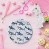 Moderne trendy  Whale Shark Zee Verjaardag Papieren Bordje (Feest)