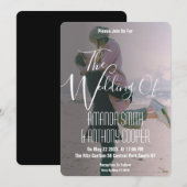 Moderne trendy white script van de Foto Kaart (Voorkant / Achterkant)