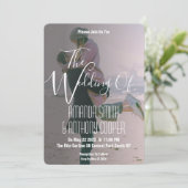 Moderne trendy white script van de Foto Kaart (Staand voorkant)