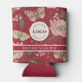 Moderne Trendy Wildflower Botanische Bloemen Monog Blikjeskoeler (Achterkant)