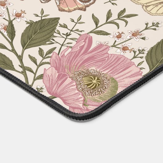 Moderne Trendy Wildflower Botanische Bloemen Monog Bureaumat (Hoek)