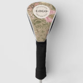 Moderne Trendy Wildflower Botanische Bloemen Monog Golfheadcover (Voorkant)