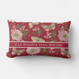 Moderne Trendy Wildflower Botanische Bloemen Monog Kussen