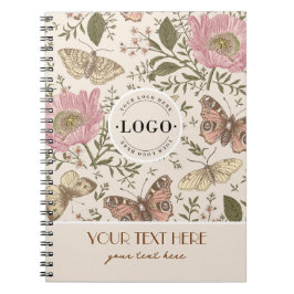 Moderne Trendy Wildflower Botanische Bloemen Monog Notitieboek