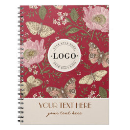 Moderne Trendy Wildflower Botanische Bloemen Monog Notitieboek