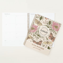 Moderne Trendy Wildflower Botanische Bloemen Monog Planner