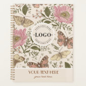 Moderne Trendy Wildflower Botanische Bloemen Monog Planner (Voorkant)