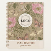 Moderne Trendy Wildflower Botanische Bloemen Monog Planner (Voorkant)