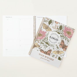 Moderne Trendy Wildflower Botanische Bloemen Monog Planner