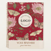 Moderne Trendy Wildflower Botanische Bloemen Monog Planner (Voorkant)