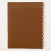 Moderne Trendy Wildflower Botanische Bloemen Monog Planner (Achterkant)