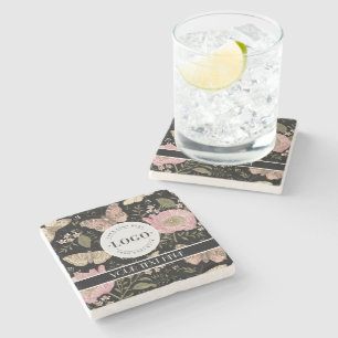 Moderne Trendy Wildflower Botanische Bloemen Monog Stenen Onderzetter