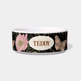 Moderne Trendy Wildflower Botanische Bloemen Monog Voerbakje