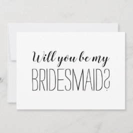 Moderne trendy zal je mijn bruidsmeisje zijn