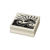 Moderne trendy zomer tropisch strand zonsondergang rubberstempel (Stempel)