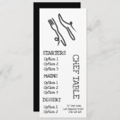 Moderne trendy zwarte grijs en wit restaurantmenu menu (Voorkant / Achterkant)