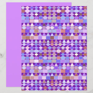Moderne Tribal Geometric, Amethist Paarse & Violet