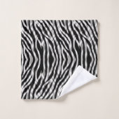 Moderne Tribal Zebra Stripe Dierenprint Rijen Bad Handdoek (Wasdoekje)