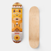 Moderne Tribale Abstracte Gepersonaliseerde Naam Persoonlijk Skateboard (Voorkant)