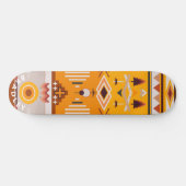 Moderne Tribale Abstracte Gepersonaliseerde Naam Persoonlijk Skateboard (Horizontaal)