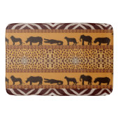 Moderne tribale Afrikaanse Cheetah Pattern Dierafd Badmat (Voorkant)