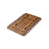 Moderne tribale Afrikaanse jaguar Pattern Animal P Badmat (Gekanteld)